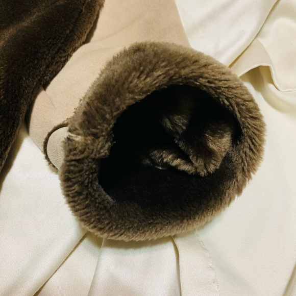 Leather faux winter jacket - Picture 4 of 6